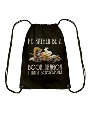 Book Dragon Than A Bookworm Drawstring Bag thumbnail