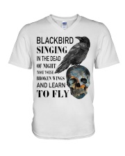 Blackbird Singing V-Neck T-Shirt thumbnail