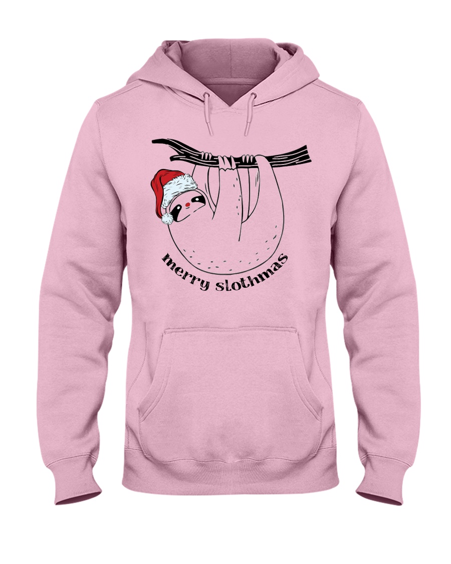 Merry Slothmas Hooded Sweatshirt