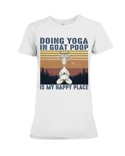 Doing Yoga In Goat Poop Premium Fit Ladies Tee thumbnail