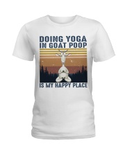 Doing Yoga In Goat Poop Ladies T-Shirt thumbnail