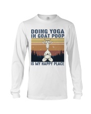 Doing Yoga In Goat Poop Long Sleeve Tee thumbnail