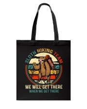 Sloth Hiking Team Tote Bag thumbnail