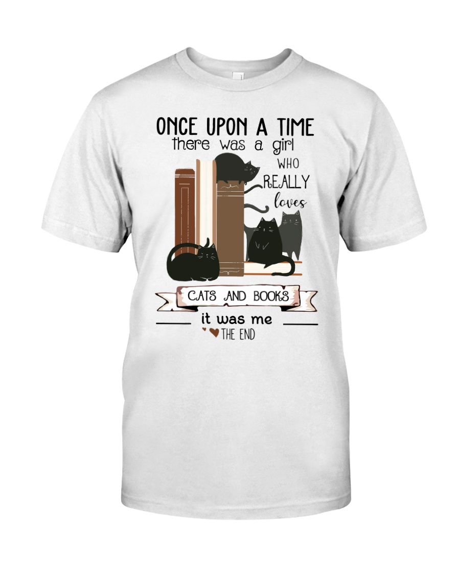 Cats And Books Classic T-Shirt