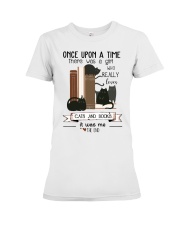 Cats And Books Premium Fit Ladies Tee thumbnail