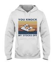 You Knock My Stocks Off Hooded Sweatshirt thumbnail