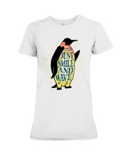 Just Smile And Wave Premium Fit Ladies Tee thumbnail