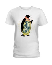 Just Smile And Wave Ladies T-Shirt thumbnail