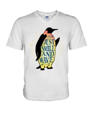 Just Smile And Wave V-Neck T-Shirt thumbnail