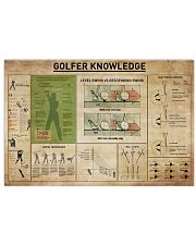 Golfer Knowledge 17x11 Poster front
