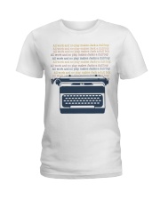 All Work And No Play Ladies T-Shirt thumbnail