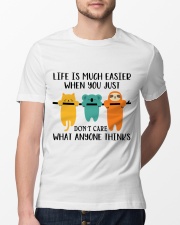Life Is Much Easier Classic T-Shirt lifestyle-mens-crewneck-front-13