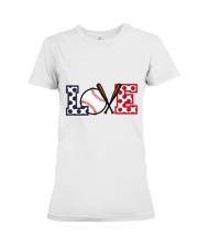 Love Baseball Premium Fit Ladies Tee thumbnail