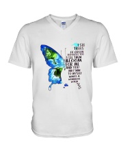 Myself What A Wonderful World V-Neck T-Shirt thumbnail