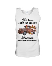 Chickens Make Me Happy Unisex Tank thumbnail
