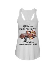 Chickens Make Me Happy Ladies Flowy Tank thumbnail