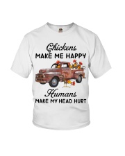 Chickens Make Me Happy Youth T-Shirt thumbnail