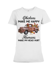 Chickens Make Me Happy Premium Fit Ladies Tee thumbnail