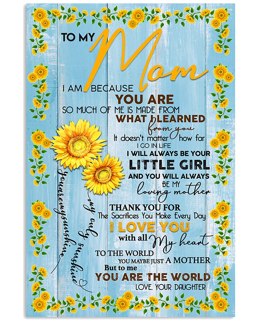 Special gift for MOM - DAUGHTER AND MOM 11x17 Poster