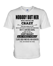 Perfect gift loved one- Nobody but you- July V-Neck T-Shirt thumbnail