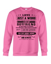 LOVE- BOYFRIEND- H12 Crewneck Sweatshirt thumbnail