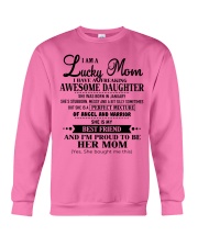 I am a Lucky Mom - Awesome Daughter - Kun 01 Crewneck Sweatshirt thumbnail
