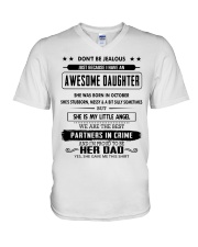 Perfect gifts for Father - October V-Neck T-Shirt thumbnail