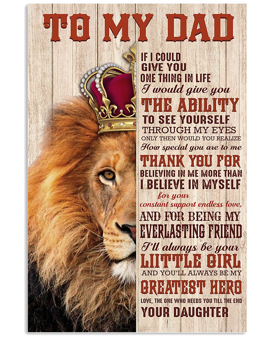 To My Dad AH79 11x17 Poster