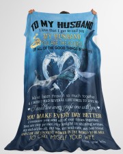My husband you are my source perfect gift for him Large Fleece Blanket - 60" x 80" aos-coral-fleece-blanket-60x80-lifestyle-front-10