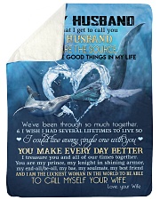 My husband you are my source perfect gift for him Large Sherpa Fleece Blanket - 60" x 80" thumbnail