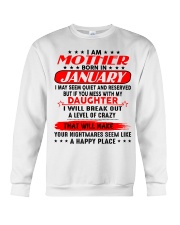 I am a spoiled MOM - DAD January Crewneck Sweatshirt thumbnail