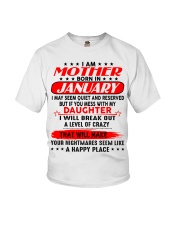 I am a spoiled MOM - DAD January Youth T-Shirt thumbnail