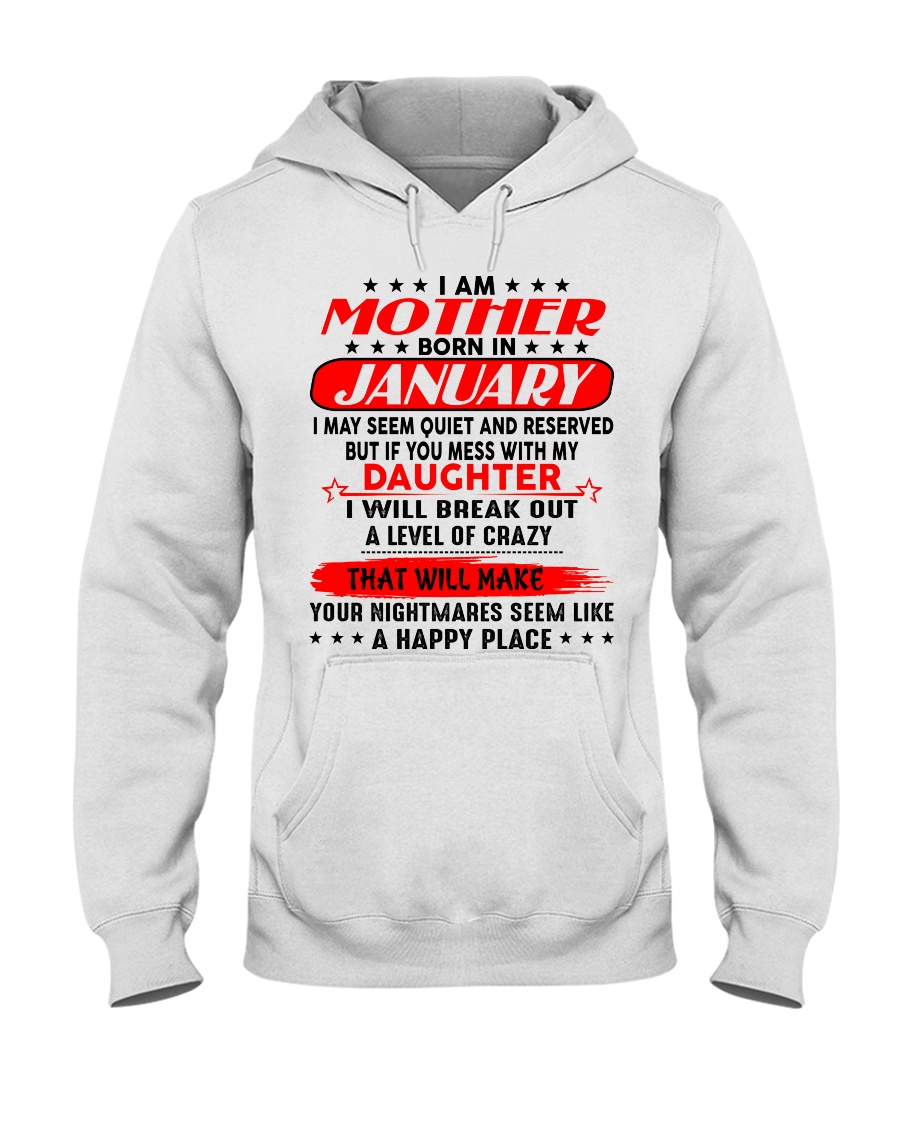 I am a spoiled MOM - DAD January Hooded Sweatshirt