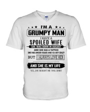 Grumpy man M08 - August V-Neck T-Shirt thumbnail