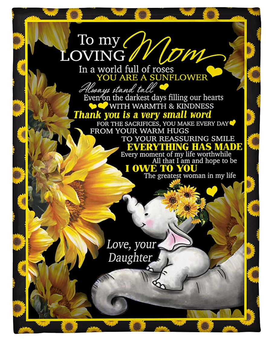 To my mom T4-70 Small Fleece Blanket - 30" x 40"
