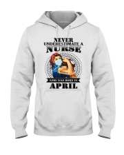 never underestimate a nurse S-4 Hooded Sweatshirt thumbnail