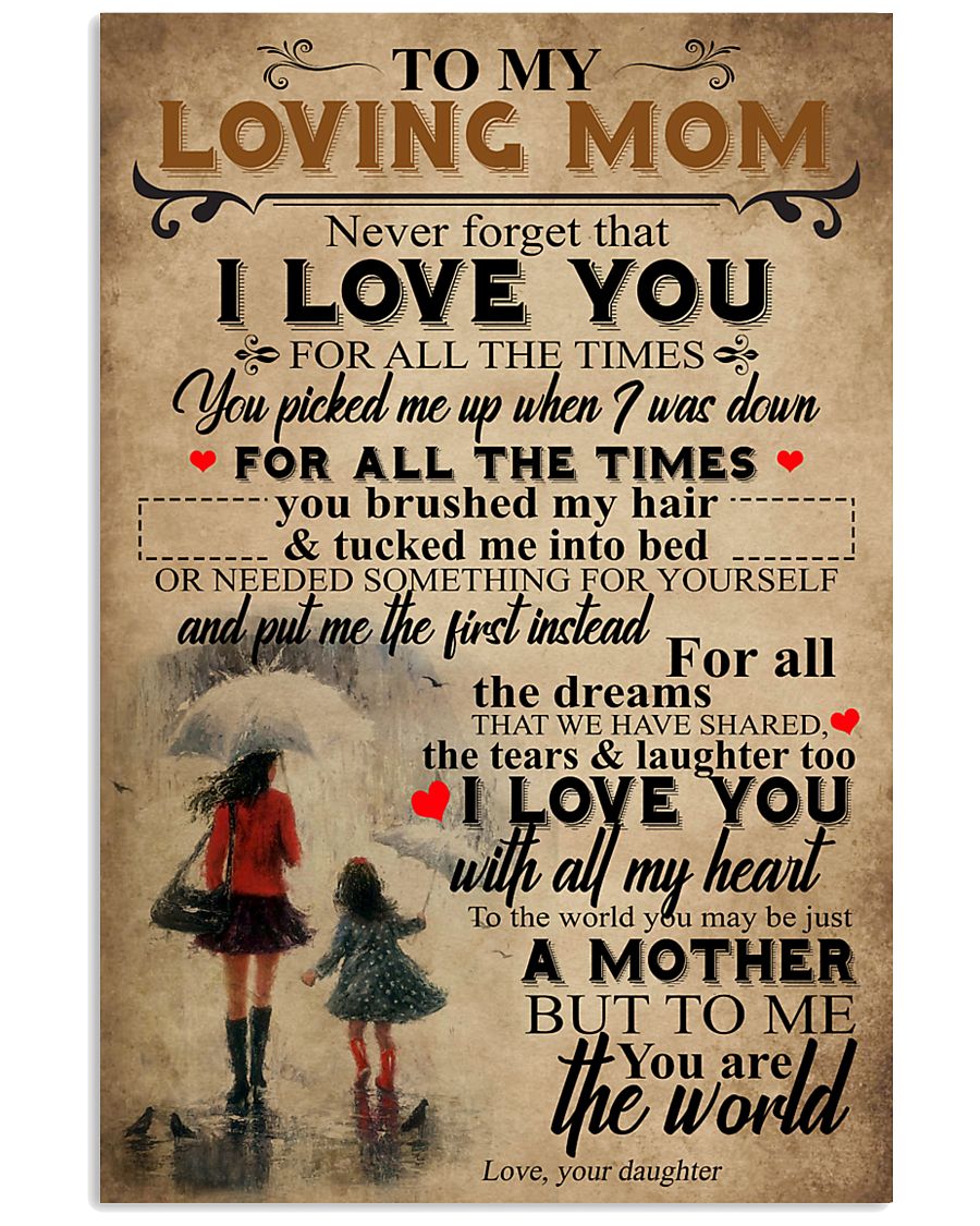 To My Mom 24x36 Poster