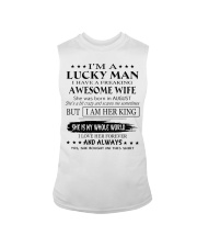 Gifts for Husband- Lucky man- August Sleeveless Tee thumbnail