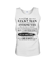 Gifts for Husband- Lucky man- August Unisex Tank thumbnail