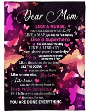 Dear mom never forget that i love you Large Fleece Blanket - 60" x 80" front