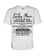 Perfect gifts for Husband- Lucky Man- AH00 V-Neck T-Shirt thumbnail