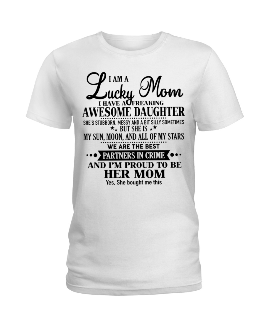 Perfect gift for Mom - Lucky Mom Ladies T-Shirt