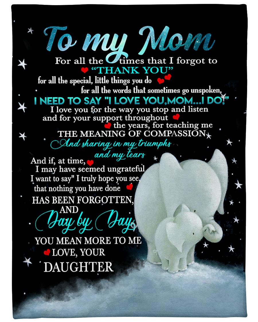 Special gift for your Mom Large Fleece Blanket - 60" x 80"