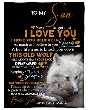 To my son never forget that i love you gift Small Fleece Blanket - 30" x 40" front