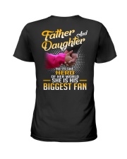 Father and daughter - He is hero of her world Ladies T-Shirt thumbnail
