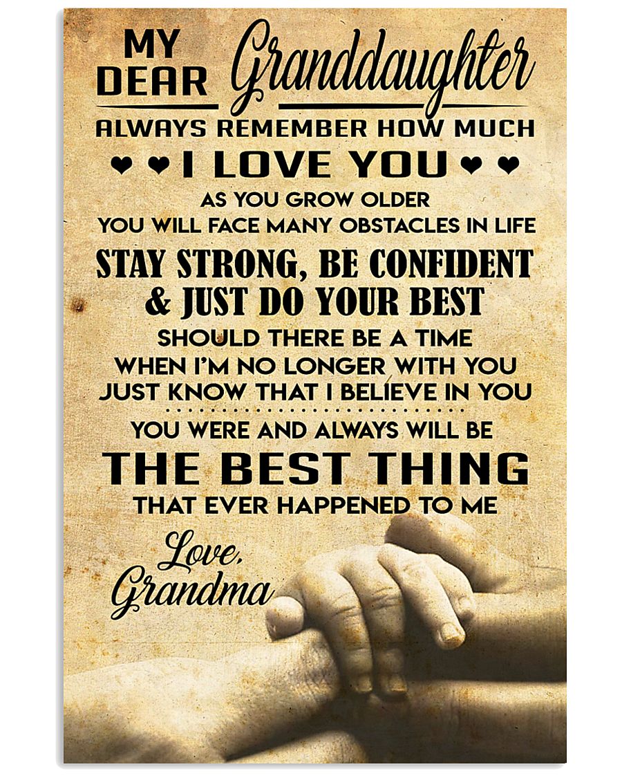 Granddaughter gift 11x17 Poster