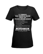 T03 Awesome Husband Ladies T-Shirt women-premium-crewneck-shirt-front