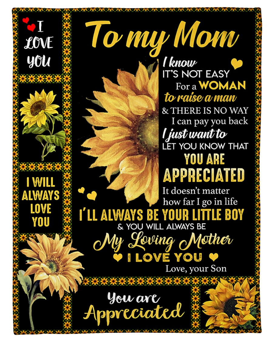 To my Mom T4-70 Small Fleece Blanket - 30" x 40"