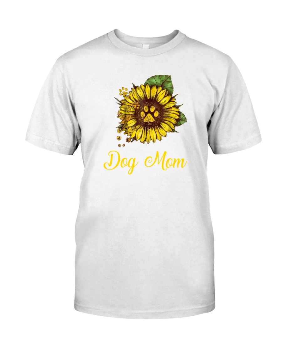 Sunflower Dog Mom Paw Classic T-Shirt
