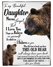 To my dear daughter never forget that i love you Small Fleece Blanket - 30" x 40" front